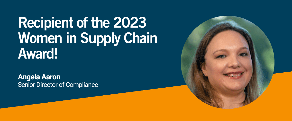 Angela Aaron announced as recipient of 2023 Women in Supply Chain Award
