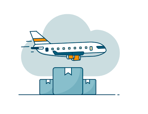 KlearNow air freight custom icon