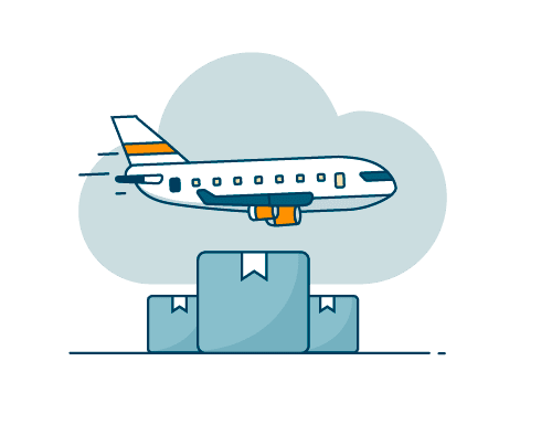 KlearNow air freight custom icon
